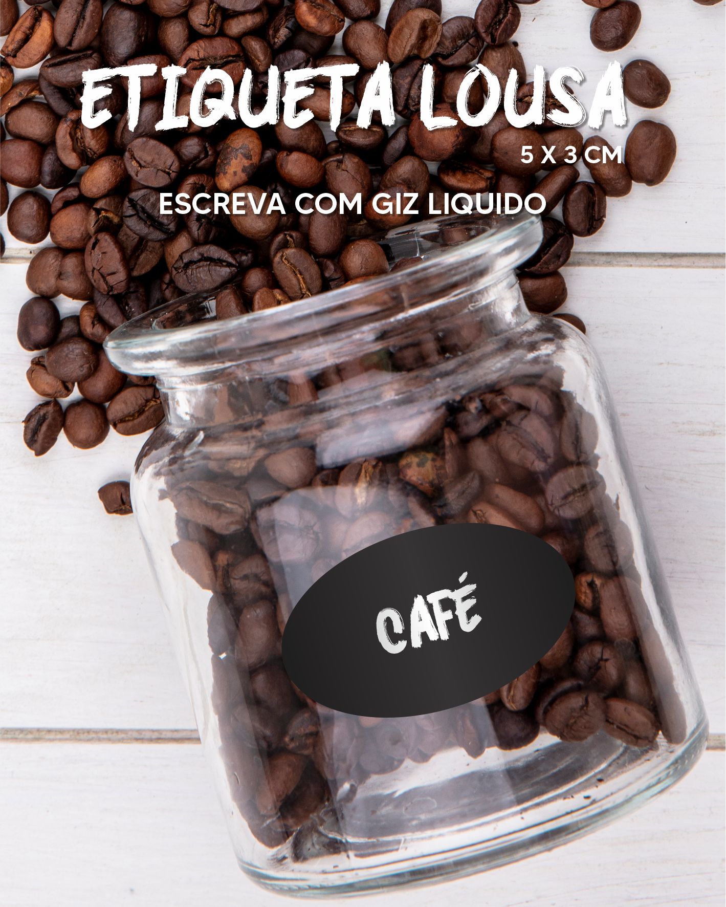 100 Etiquetas Lousa + Caneta de Giz Liquido - Imagem 2
